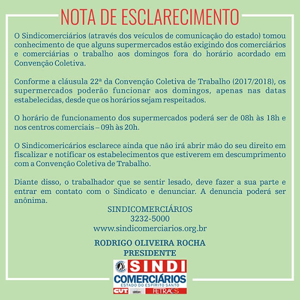 Nota de Esclarecimento