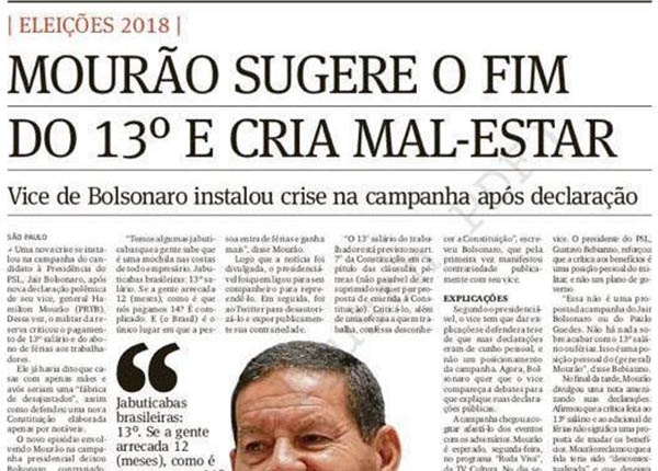 URGENTE! Bolsonaro quer fim do 13º e férias