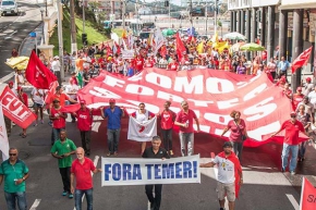 1º de Maio da CUT/ES reafirma luta em defesa de direitos e contra o golpe